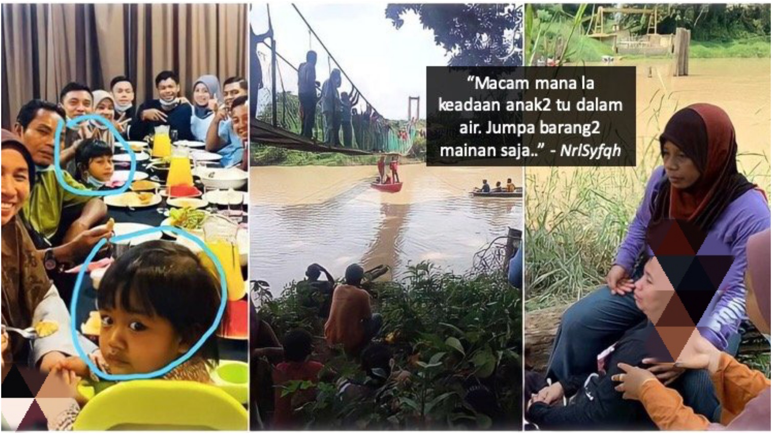 [Video]Hanya Mainan Yang Timbul, Dua Beradik Jtuh Jmbatan Gntung BeIum