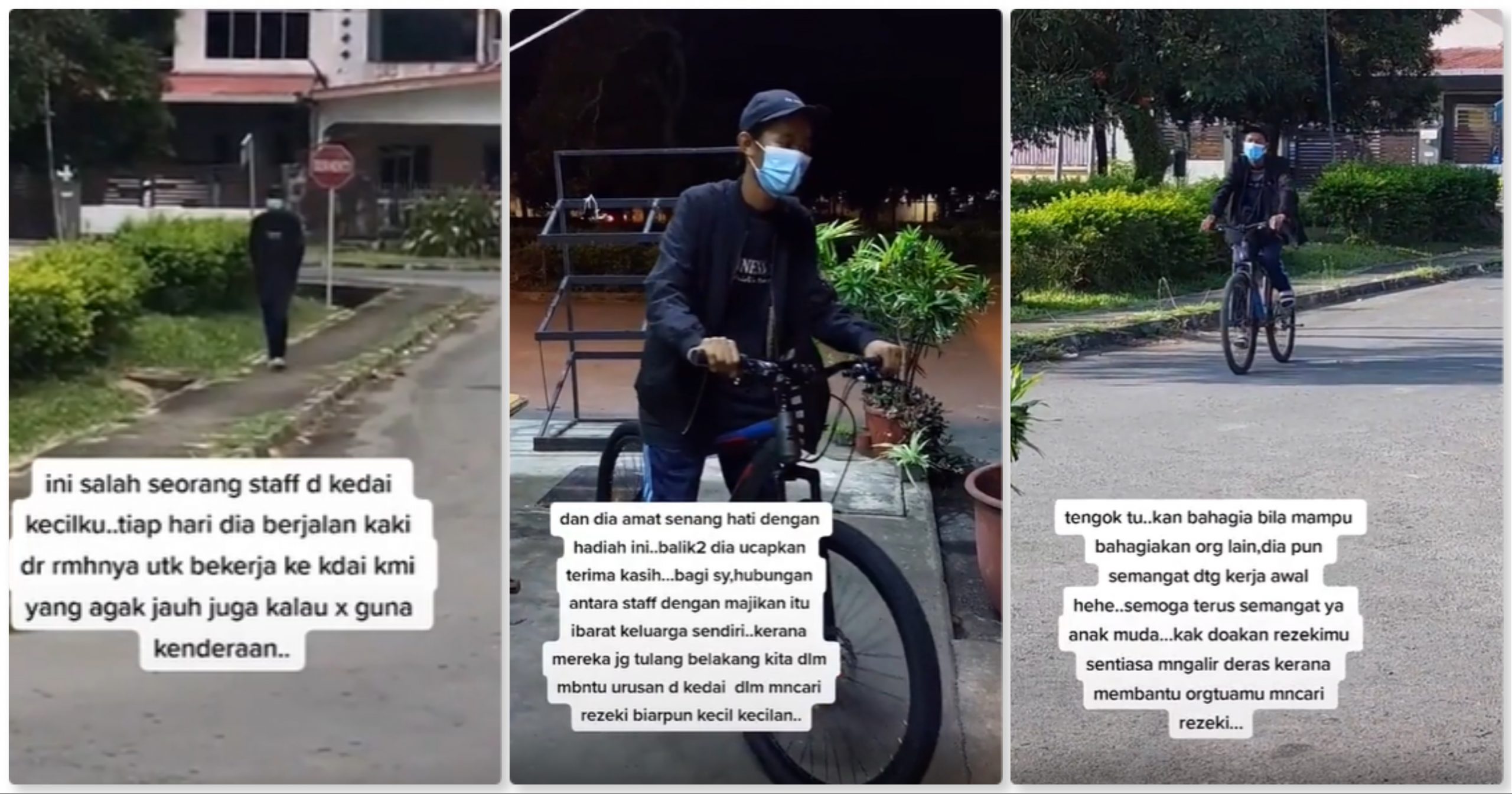 Wujud Lagi Anak Muda Sekarang Rajin Berkerja Berjalan Kaki Ke Tempat Kerja Tindakan Bos Dia Buat Ramai Terharu Keramat Viral