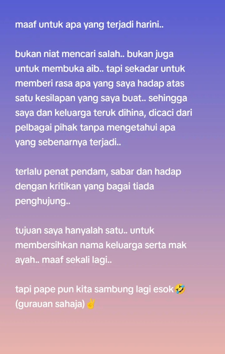 abang viva bercerai